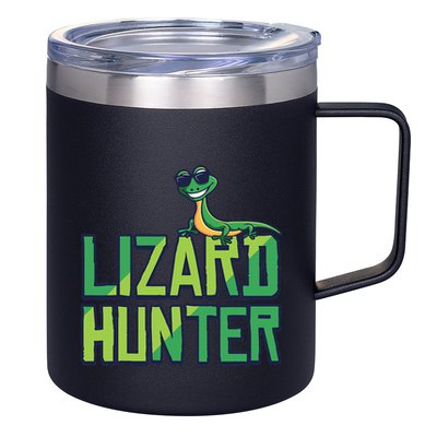 Lizard Hunter Funny Gecko Reptile Owner Gift 12oz Stainless Steel Coffee Mug