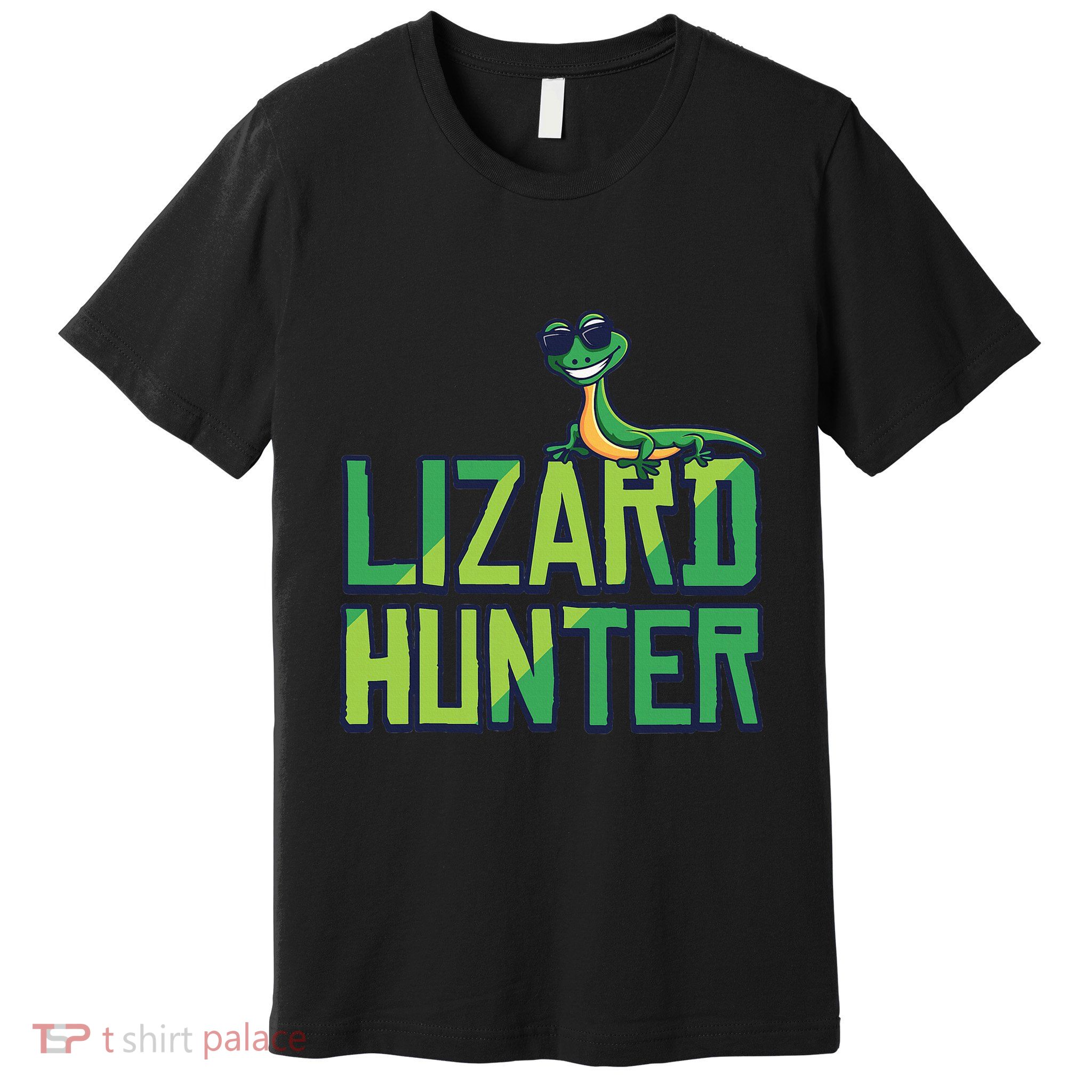 Lizard Hunter Funny Gecko Reptile Owner Gift Premium T-Shirt