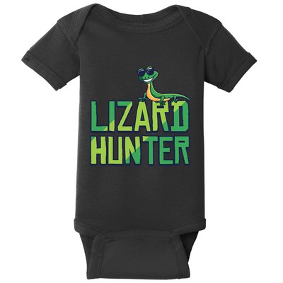 Lizard Hunter Funny Gecko Reptile Owner Gift Baby Bodysuit