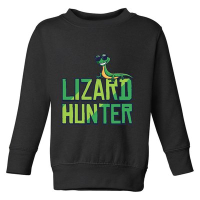 Lizard Hunter Funny Gecko Reptile Owner Gift Toddler Sweatshirt