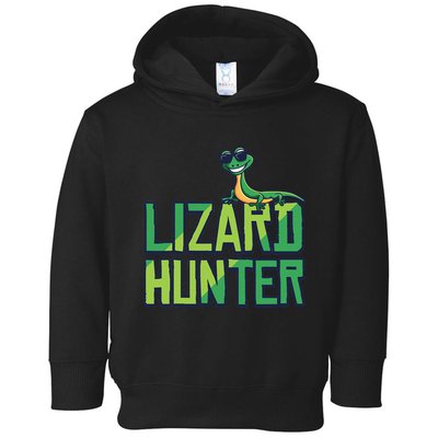 Lizard Hunter Funny Gecko Reptile Owner Gift Toddler Hoodie