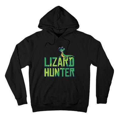 Lizard Hunter Funny Gecko Reptile Owner Gift Tall Hoodie
