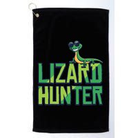 Lizard Hunter Funny Gecko Reptile Owner Gift Golf Towel