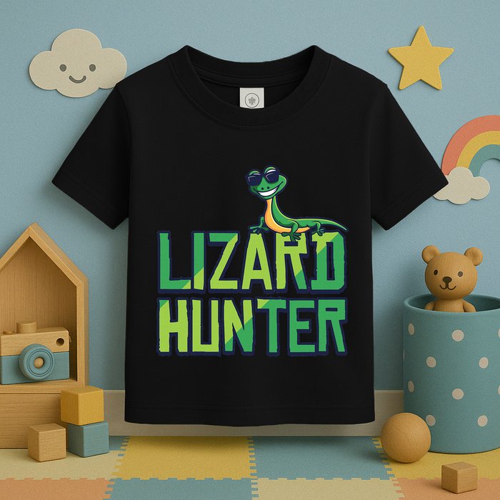 Lizard Hunter Funny Gecko Reptile Owner Gift Toddler T-Shirt