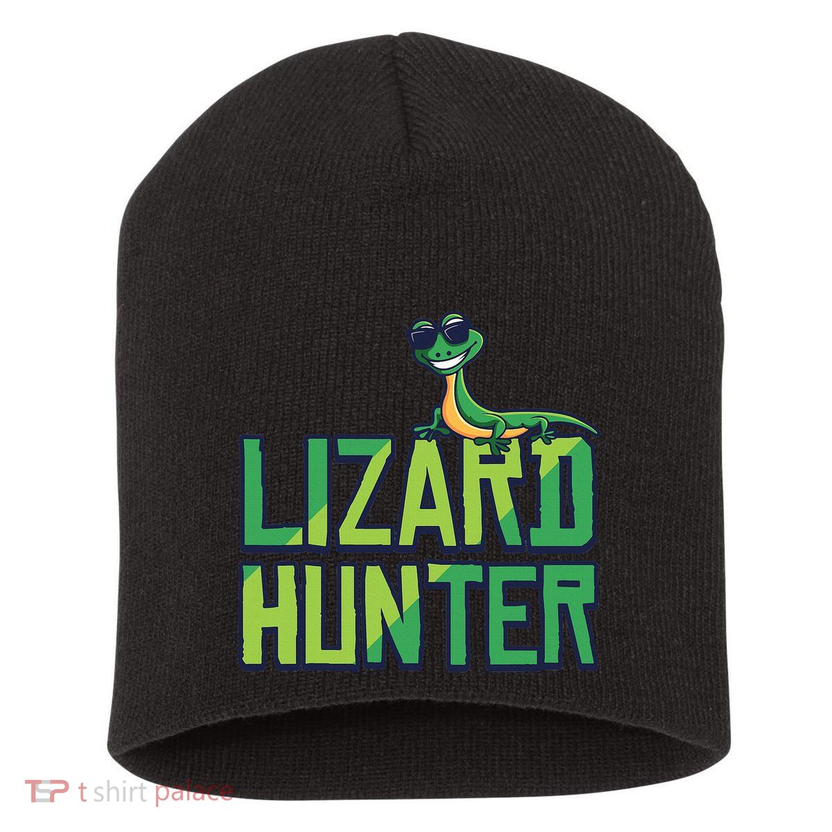 Lizard Hunter Funny Gecko Reptile Owner Gift Short Acrylic Beanie