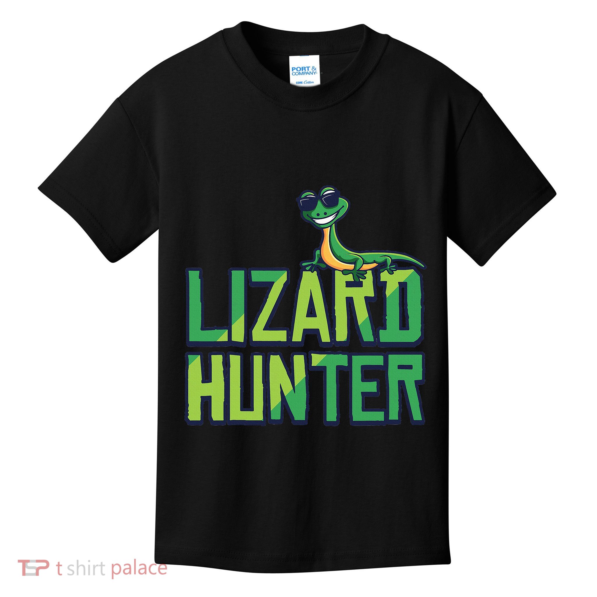 Lizard Hunter Funny Gecko Reptile Owner Gift Kids T-Shirt