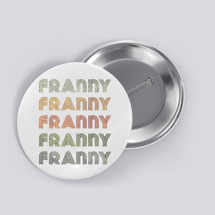 Love Heart Franny Grunge Vintage Style Black Franny Button