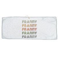 Love Heart Franny Grunge Vintage Style Black Franny Large Microfiber Waffle Golf Towel