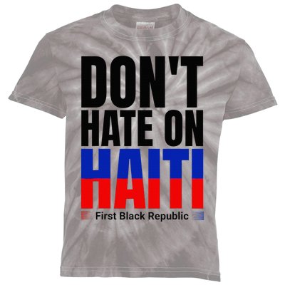 Love Haiti First Black Republic History Revolution 1804 Kids Tie-Dye T-Shirt