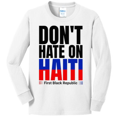 Love Haiti First Black Republic History Revolution 1804 Kids Long Sleeve Shirt