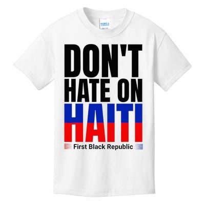 Love Haiti First Black Republic History Revolution 1804 Kids T-Shirt