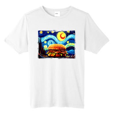 Love Hamburger Food Burger Van Gogh Tall Fusion ChromaSoft Performance T-Shirt