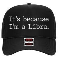 Libra Horoscope Gifts Wo Zodiac Sign Astrology High Crown Mesh Back Trucker Hat