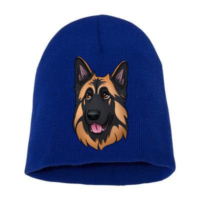 Long Hair Ger Shepherd Dog Funny Gift Short Acrylic Beanie