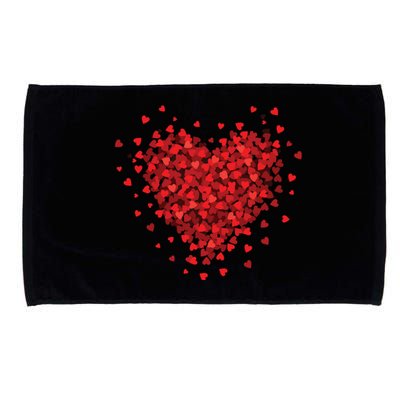 Love Heart Graphic Valentines Day Microfiber Hand Towel