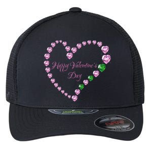 Love! Heartgiftshaped Gemstones Image Valentine Gift Flexfit Unipanel Trucker Cap