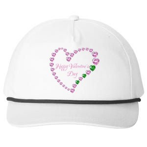 Love! Heartgiftshaped Gemstones Image Valentine Gift Snapback Five-Panel Rope Hat