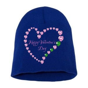 Love! Heartgiftshaped Gemstones Image Valentine Gift Short Acrylic Beanie