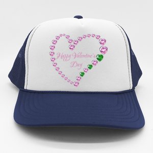 Love! Heartgiftshaped Gemstones Image Valentine Gift Trucker Hat