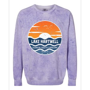 Lake Hartwell Georgia South Carolina Lake Hartwell Colorblast Crewneck Sweatshirt