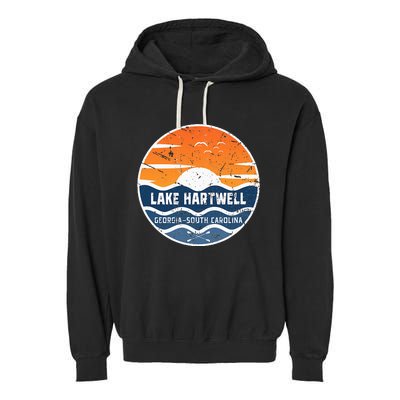 Lake Hartwell Georgia South Carolina Lake Hartwell Garment-Dyed Fleece Hoodie