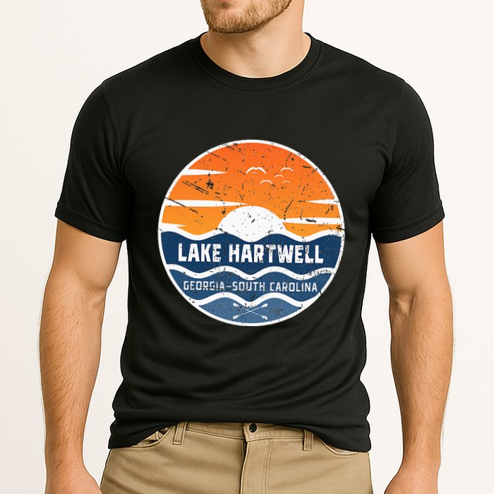 Lake Hartwell Georgia South Carolina Lake Hartwell Cooling Performance Crew T-Shirt