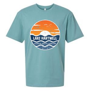 Lake Hartwell Georgia South Carolina Lake Hartwell Sueded Cloud Jersey T-Shirt