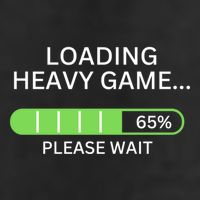 Loading Heavy Game Please Wait Funny Design Gift Trucker Hat
