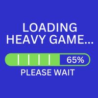 Loading Heavy Game Please Wait Funny Design Gift Poster
