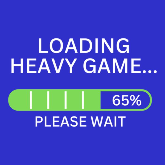 Loading Heavy Game Please Wait Funny Design Gift Poster