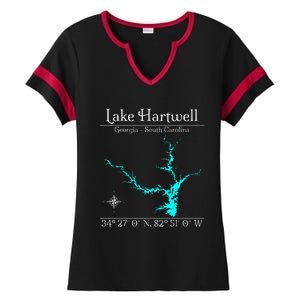 Lake Hartwell Georgia South Carolina Ladies Halftime Notch Neck Tee