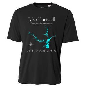 Lake Hartwell Georgia South Carolina Cooling Performance Crew T-Shirt