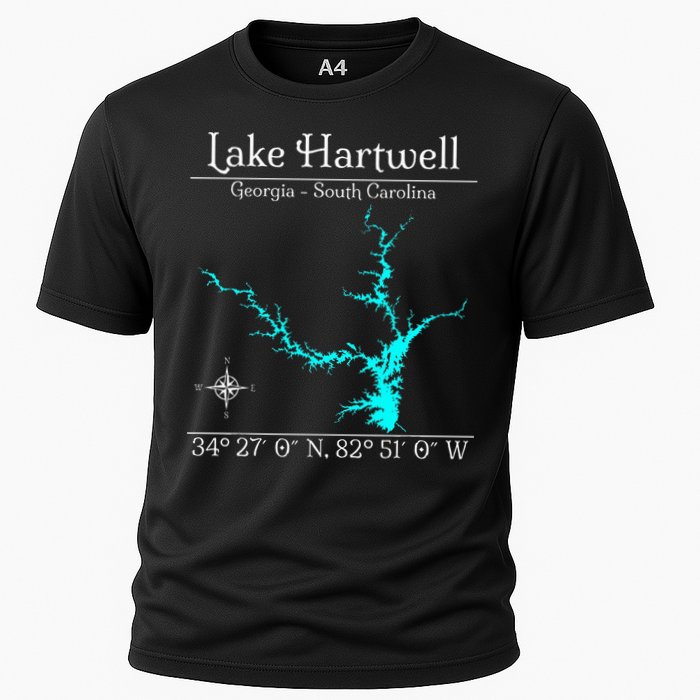 Lake Hartwell Georgia South Carolina Cooling Performance Crew T-Shirt