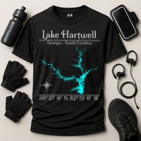 Lake Hartwell Georgia South Carolina Cooling Performance Crew T-Shirt