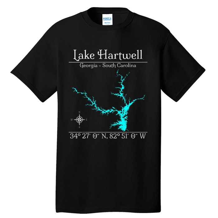 Lake Hartwell Georgia South Carolina Tall T-Shirt