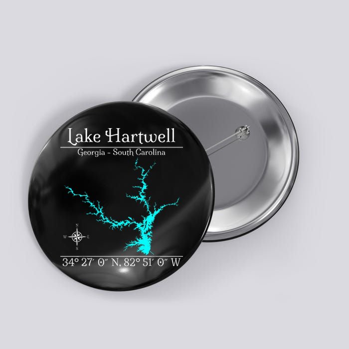 Lake Hartwell Georgia South Carolina Button