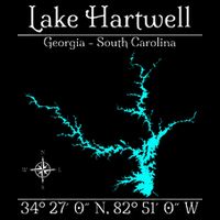 Lake Hartwell Georgia South Carolina Button