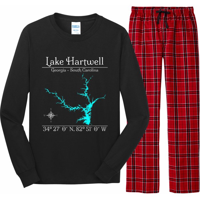 Lake Hartwell Georgia South Carolina Long Sleeve Pajama Set