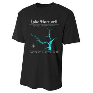 Lake Hartwell Georgia South Carolina Performance Sprint T-Shirt