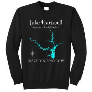 Lake Hartwell Georgia South Carolina Tall Sweatshirt