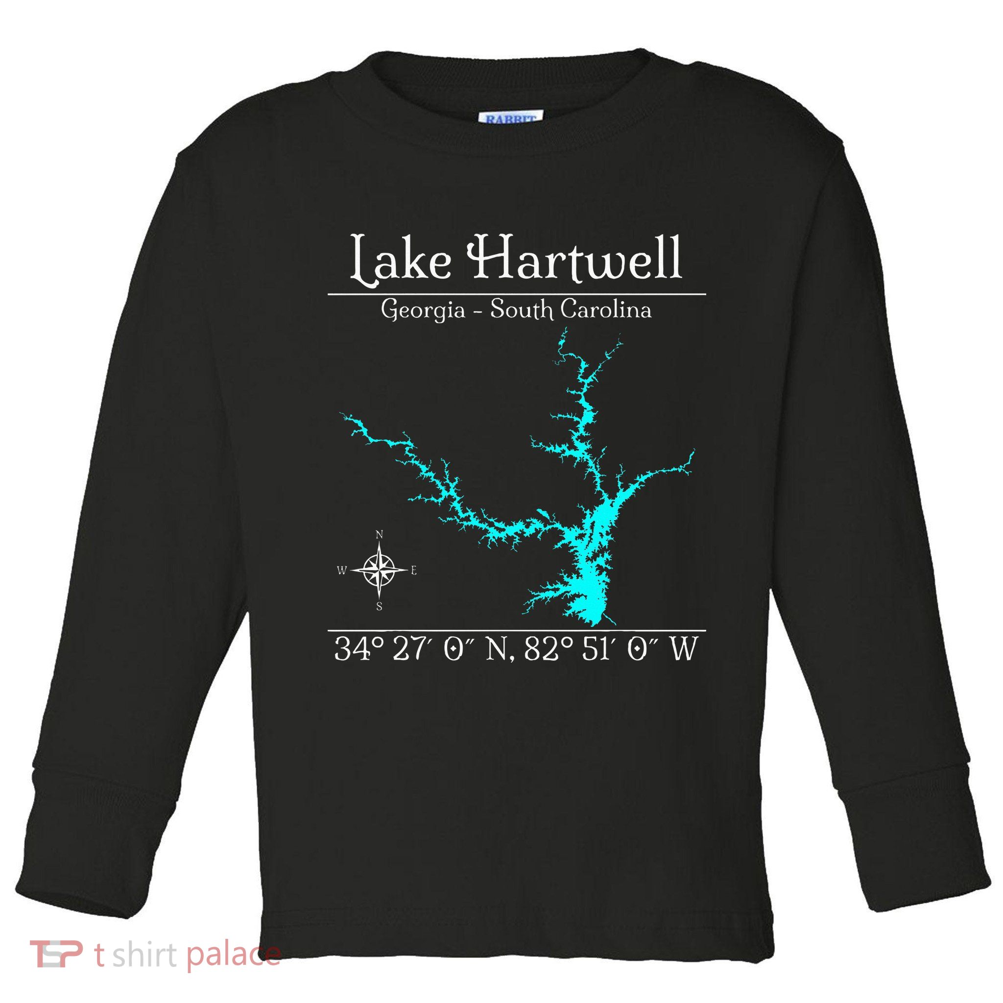 Lake Hartwell Georgia South Carolina Toddler Long Sleeve Shirt