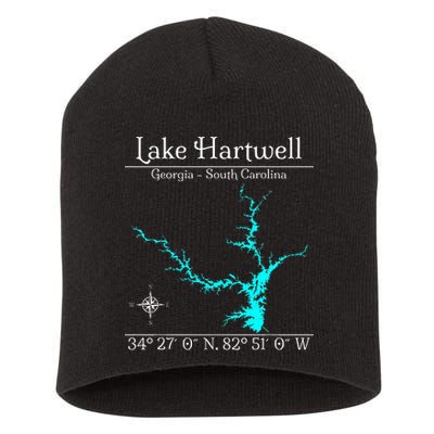 Lake Hartwell Georgia South Carolina Short Acrylic Beanie