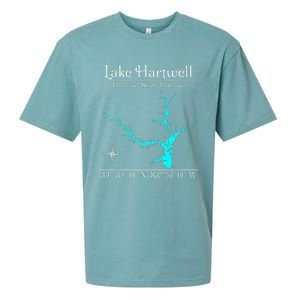 Lake Hartwell Georgia South Carolina Sueded Cloud Jersey T-Shirt