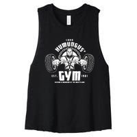 Lord Humungus' Gym Women's Racerback Cropped Tank