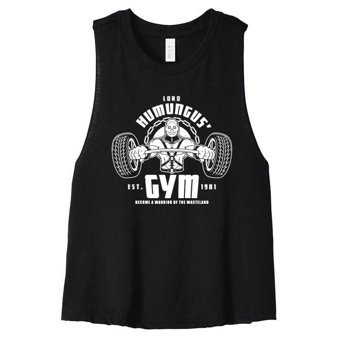 Lord Humungus' Gym Women's Racerback Cropped Tank