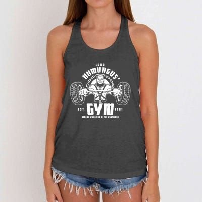 Lord Humungus' Gym Women's Knotted Racerback Tank