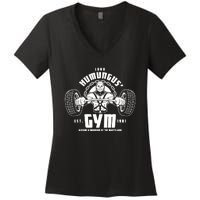 Lord Humungus' Gym Women's V-Neck T-Shirt