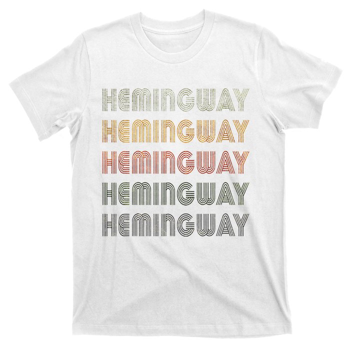 Love Hemingway Grunge Vintage Style Black Hemingway T-Shirt