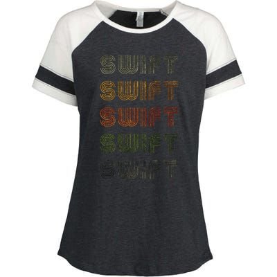 Love Heart Grunge Vintage Style Black Enza Ladies Jersey Colorblock Tee