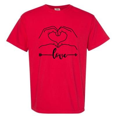 Love Heart Gifts For Wo Boy In Valentines Day Garment-Dyed Heavyweight T-Shirt